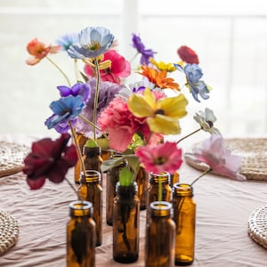 Mélange de fleurs sauvages pour pièce maîtresse de vase/mariage printemps-été/arrangement de fleurs en soie image 4