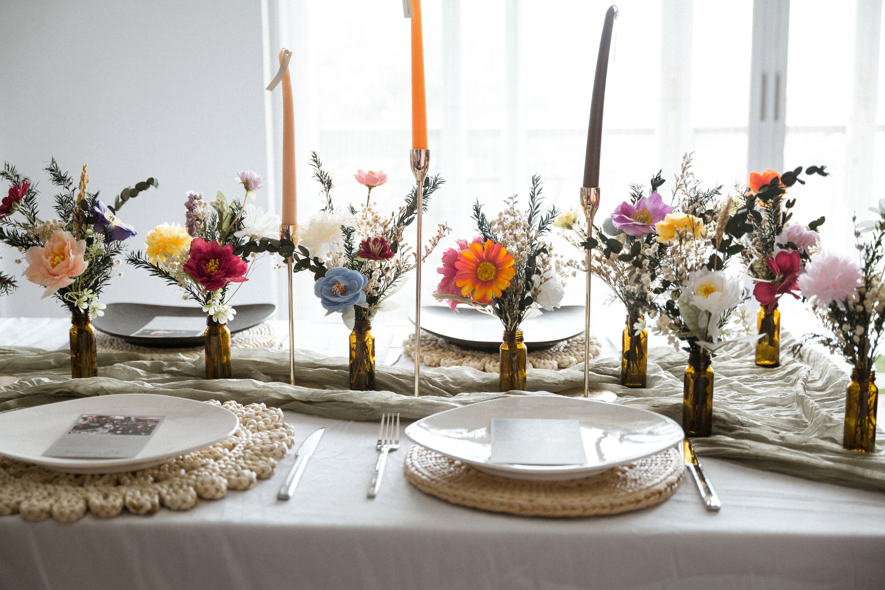 2pcs / 5pcs / 10pcs Wildflower mini bouquet for bud vase bouquet / centerpiece / whimsical wedding/ wildflower table decor