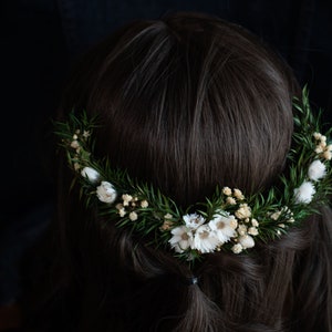 dried flower comb / boho floral hair comb / bridal flower crown / wedding hairpiece / bridal tiara / headband image 6