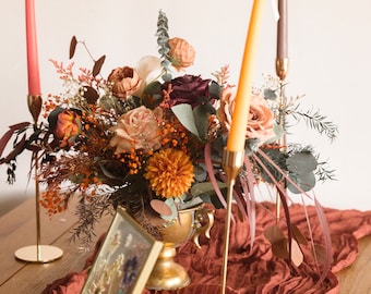 Fall boho bouquet / dried flower centerpiece / table top decoration / terracotta / pamapas