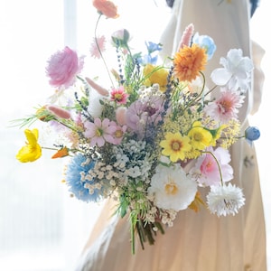 Bridal bouquet for summer wedding / garden wedding bouquet / pastel tone wedding bouquet