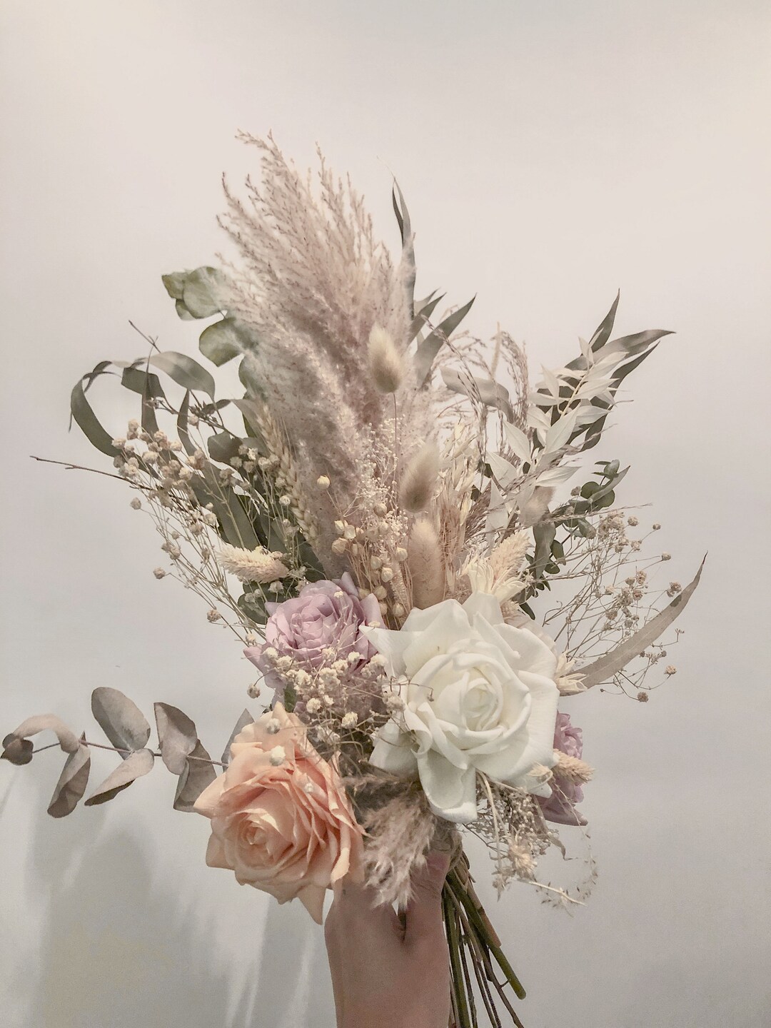 Real Touch Silk Flower Bouquet / Beach Wedding Bridal Flower / Etsy