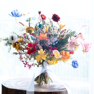 wildflower wedding bouquet/ whimsical wedding bouquet for forest wedding / meadow wedding flower