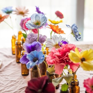 Mixed Wildflower for bud vase centrepiece/ spring summer wedding / silk flower arrangement