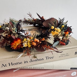 Fall dried flower crown / flower girl crown / wedding headpiece / bridal wreath / wedding tiara