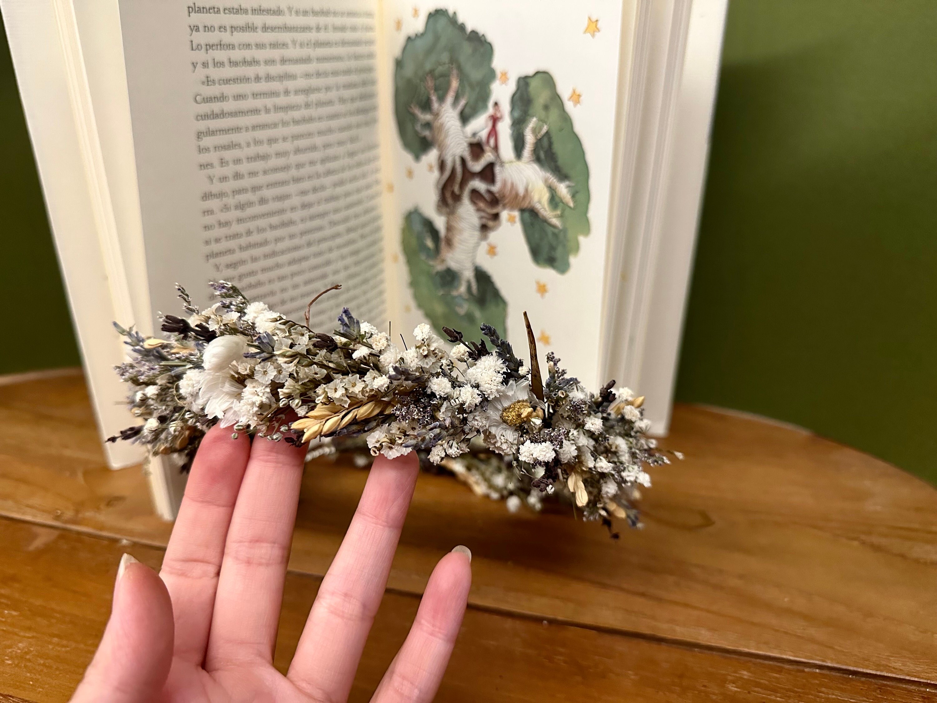 Dried Flower Crown / Meadow Crown / Children Boho Floral Dried Flower Crown / Meadow Crown / Children Boho Floral