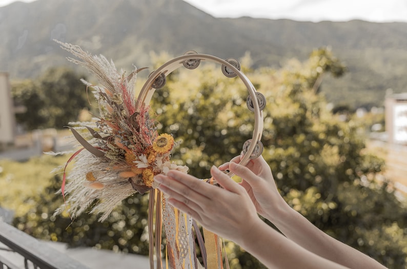 Alternative Wedding Bouquet Tambourine/ Flower Girl Etsy