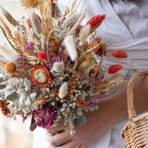 Wedding Bouquet Wildflower / Meadow summer bridal bouquet / dried flower / mixed floral