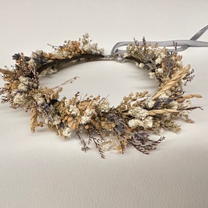 Gedroogde bloemenkroon / weidekroon / kinderen boho bloemenkroon / madeliefjebloemkroon / krans / tiara / bloemenmeisjeskroon / wilde bloemenkroon