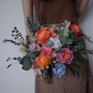 Wildflower wedding bouquet / boho bridal wedding bouquet for forest wedding / meadow wedding flower