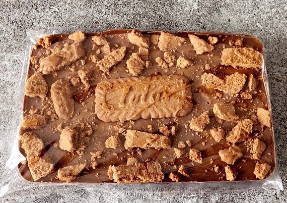 Lotus Biscoff Chocolate Slab - Etsy UK