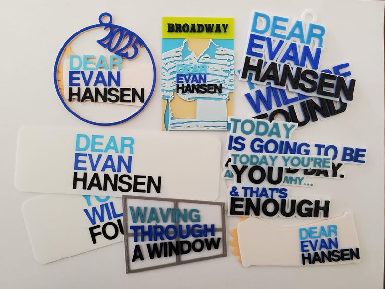 Dear Evan Hansen Musical Ornament, Magnet or Bookmark Includng You Will ...