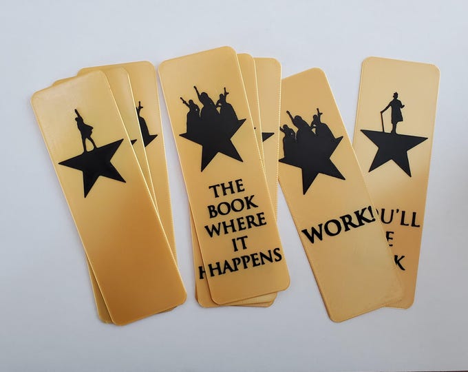 Hamilton Broadway Musical Themed Bookmarks