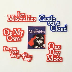 Les Misérables Broadway Musical Themed Ornaments and Magnets