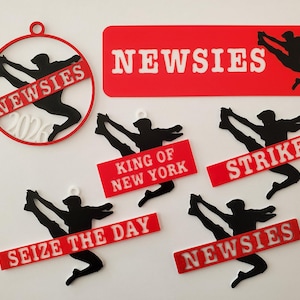 Newsies Broadway Musical Themed Ornaments and Magnets