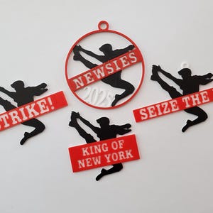 Newsies Broadway Musical Themed Ornaments and Magnets