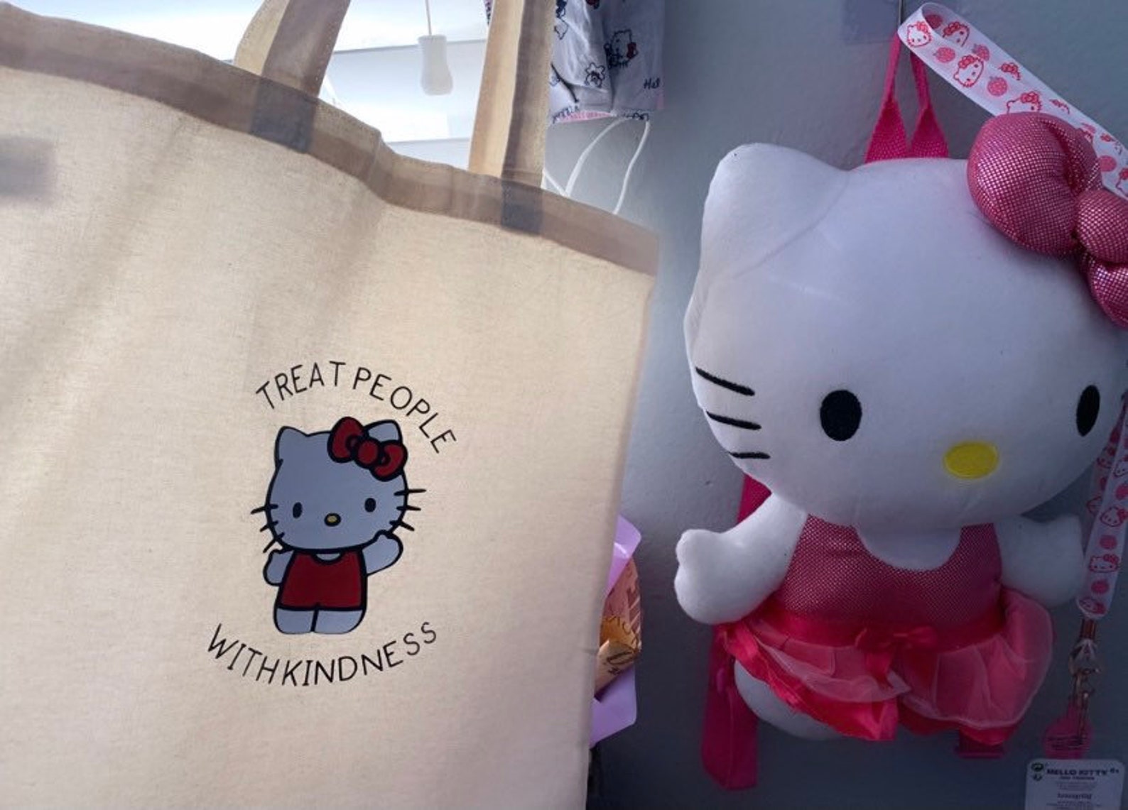 Hello Kitty Tote Bag Etsy