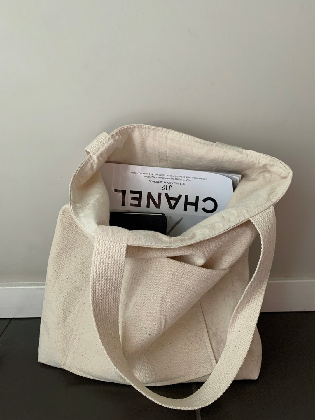 OATMEAL Cotton Tote -  UK