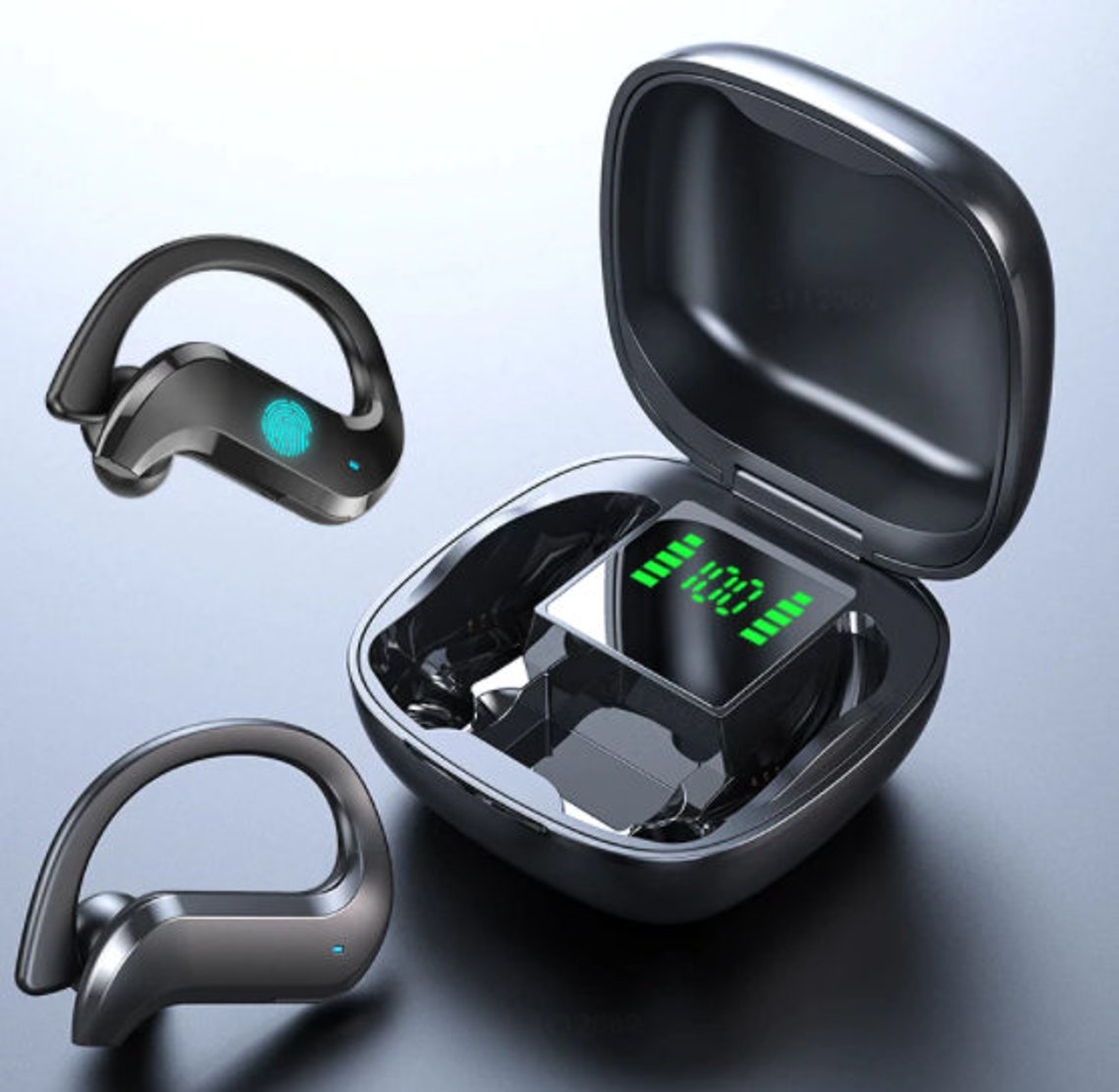 VOULAO Bluetooth Earphone Led Display Wireless Headphone TWS Etsy