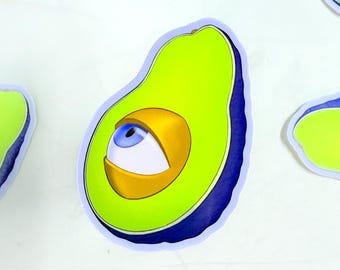 Avocado Vinyl Glossy Sticker