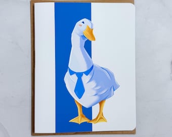 Silly Goose Small Greeting Card