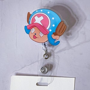 Dizzy Reindeer Acrylic Badge Reel Cute Work ID Clip Anime Accessory