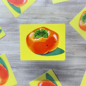 Persimmon Cutie Matte Vinyl Sticker