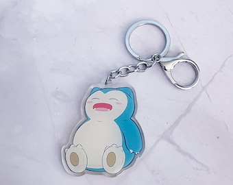 Hungry Friend Small Double Sided Acrylic Keychain