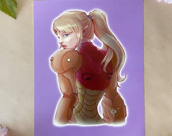Video Game Princess Art Print 8 X 10 Anime Art Print