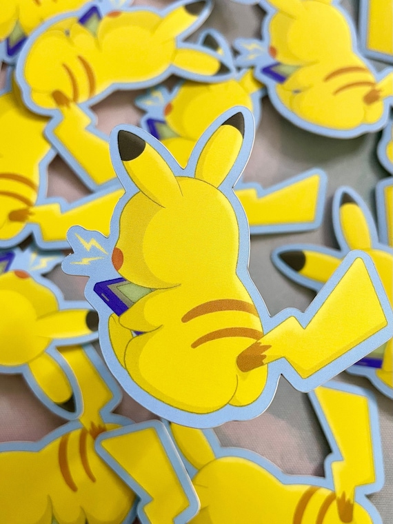 Cheeky Electric Mouse Matte Sticker for Hydro Flask Water Bottle