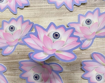 Lotus Eye Matte Sticker