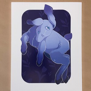 Gothic Lamb Art Print 8 X 10 Witchy Art Print