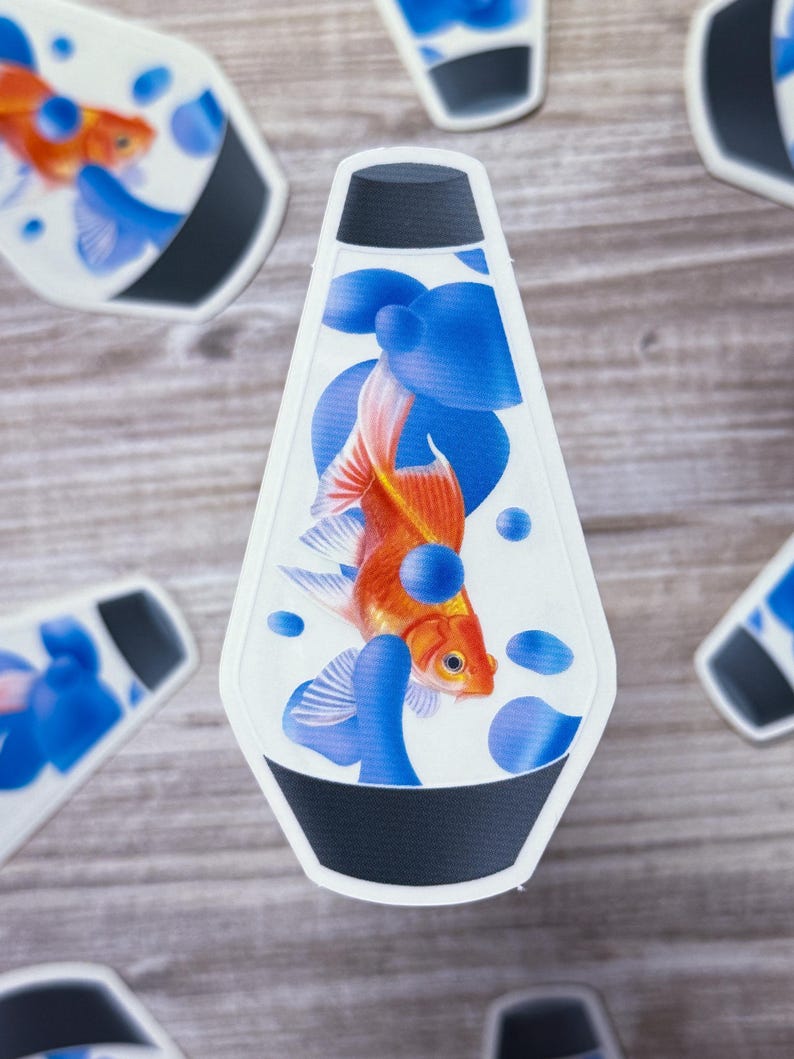 Photo inspiration: Picture Idea: Lava Lamp Fish Clear Sticker