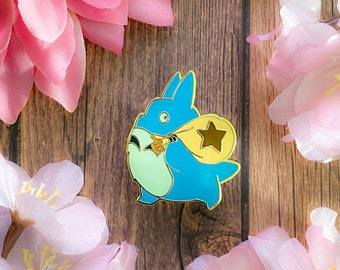 Chibi Anime with Bells Hard Enamel Pin