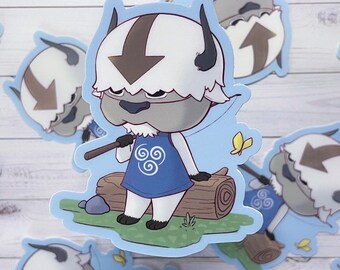 Air Bison Animal Villager Matte Vinyl  Sticker