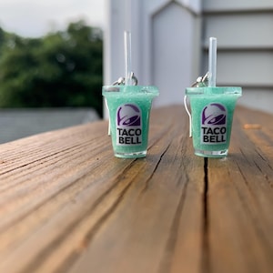 Taco Bell Baja Blast Earrings