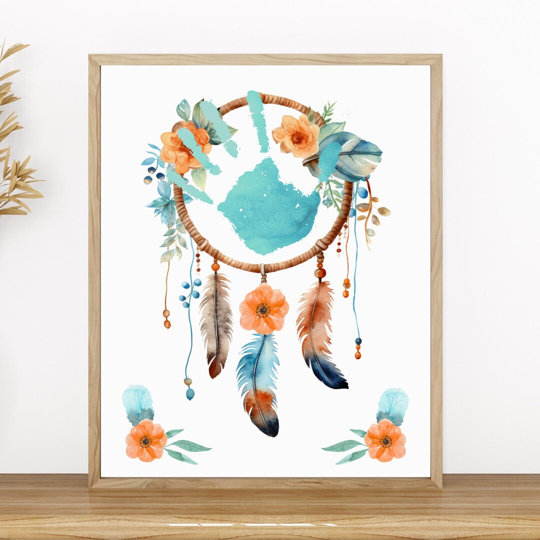 Native American Handprint Crafts Art for Kids, Native American Heritage ...