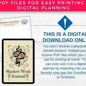 Shadow Work Prompts Pack #3 for Journal Printable Planner Inserts, Mental Health Healing, Mood Therapy, Mindfulness, Self Development and Wellness
