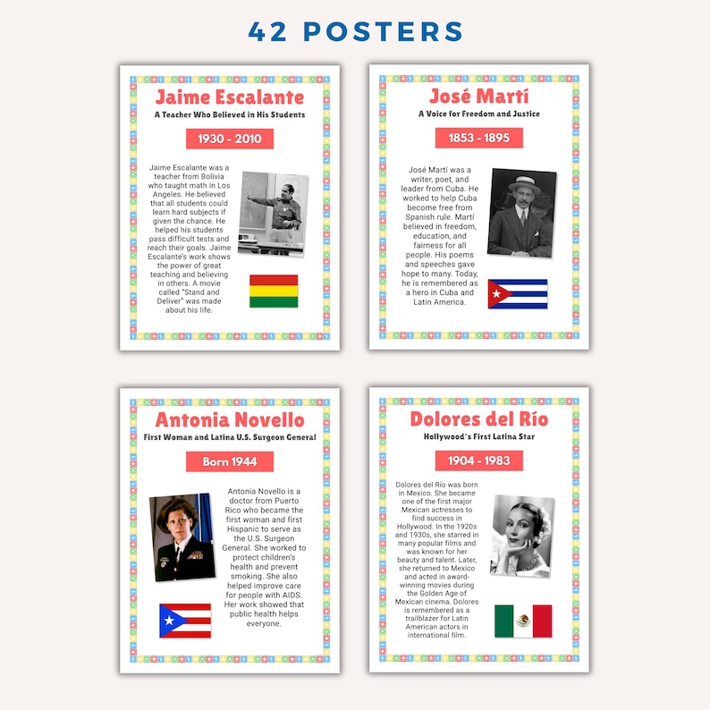 Hispanic Heritage Month Posters, Hispanic Heritage Month Bulletin Board ...