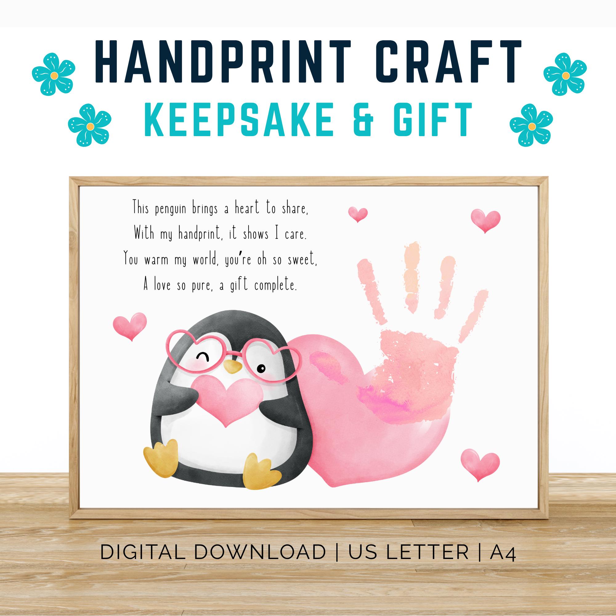 38 Penguin Crafts: Fun and Creative Ideas for the Whole Family 9 Grandma Handprint Printable Craft, Penguin Grandparents Day…