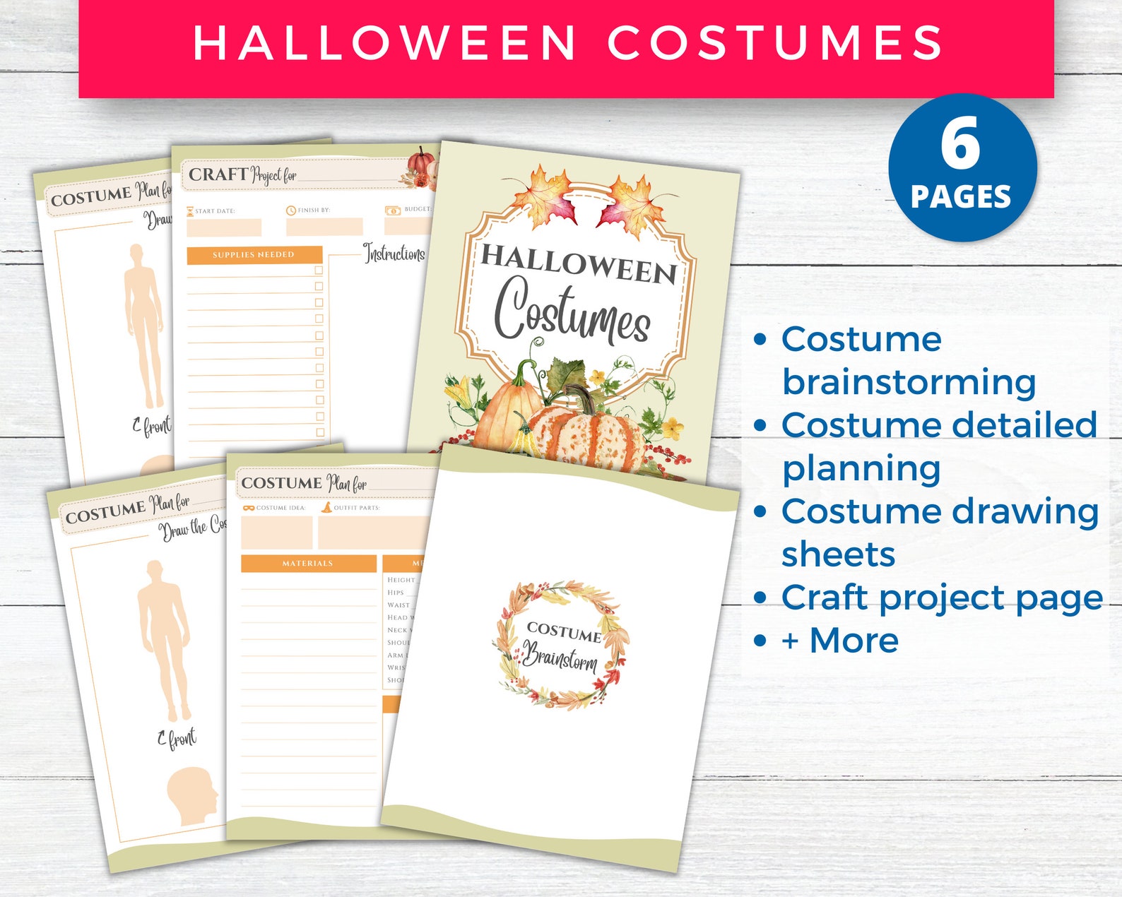 Halloween Planner Printables &amp; Inserts Halloween Party - Etsy