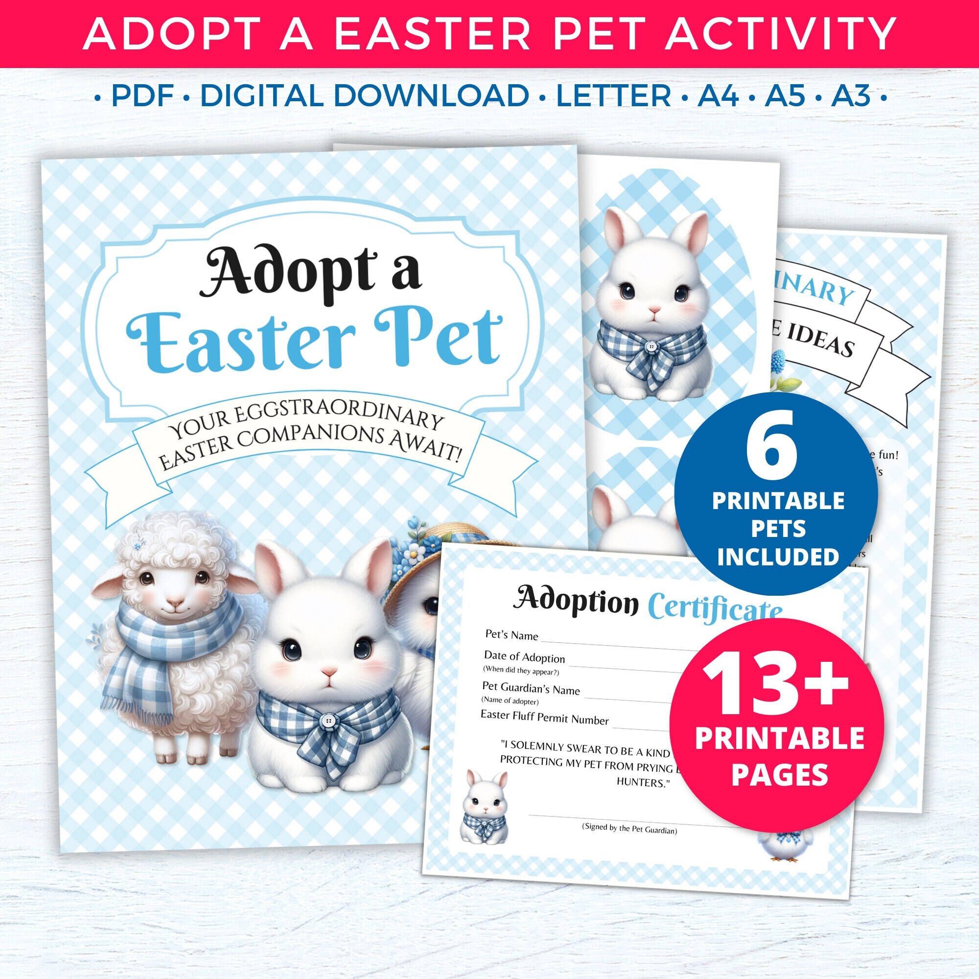 easter-adopt-a-pet-party-favors-printables-easter-pet-adoption-party-activities-pet-adoption-certificate-easter-bunny-birthday-party-sign-etsy for Adopt A Peep Free Printable Easter Adopt a Pet Party Favors Printables, Easter Pet Adoption Party Activities, Pet Adoption Certificate, Easter Bunny Birthday Party Sign - Etsy for Adopt A Peep Free Printable