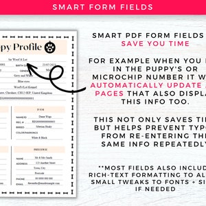 Breeder Puppy Pack Printable + Fillable PDF, Dog Breeder Records, Dog ...