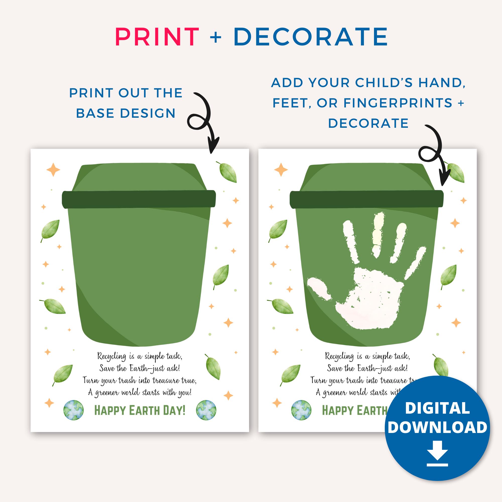 41 Easy Earth Day Crafts And Activities For Kids 15 Earth Day Handprint Craft Art for Kids Toddler, Printable DIY Earth…