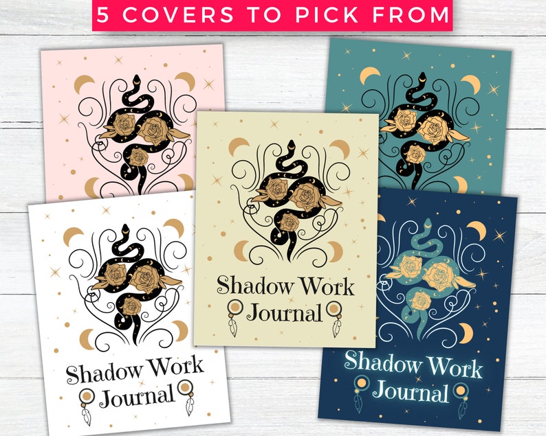 Shadow Work Prompts Pack #3 for Journal Printable Planner Inserts, Mental Health Healing, Mood Therapy, Mindfulness, Self Development and Wellness