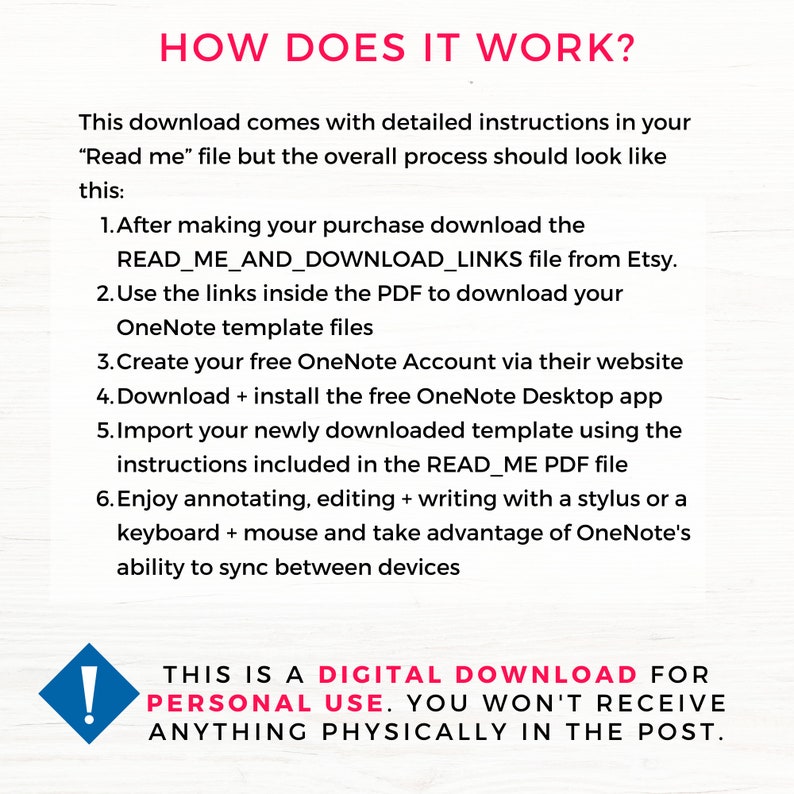 OneNote Template for Work, OneNote Planner 2025 2026 Professional OneNote Template, Digital OneNote Planner Template, Project Management