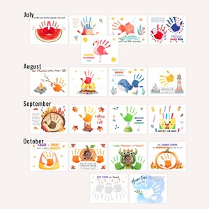 Handprint Calendar 2026 Template, Printable DIY Craft Keepsake ...