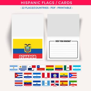 Hispanic Heritage Month Flags, Printable Posters, Bulletin Board Ideas, Educational Teacher Resources, Hispanic Classroom Decor Latino Pride