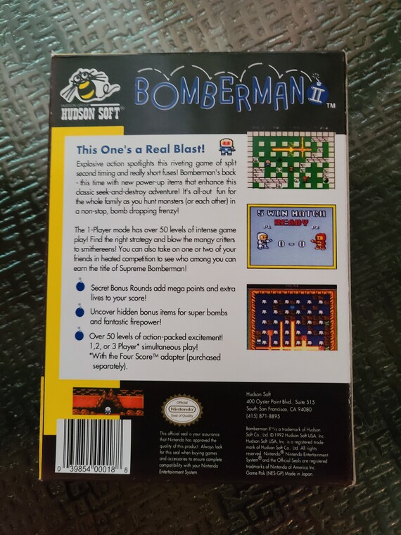 Bomberman II - Nintendo, Nintendo