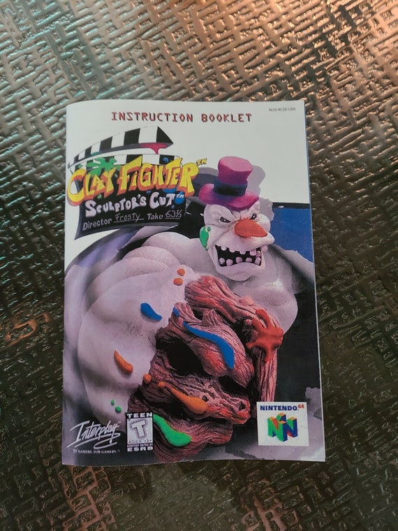 Custom Made Clay Fighter Sculptor's Cut for the Nintendo Etsy